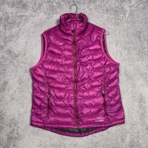 LL Bean Vest Women's M Ultralight 850 Down Quilted Puffer DownTek Ripstop 287288